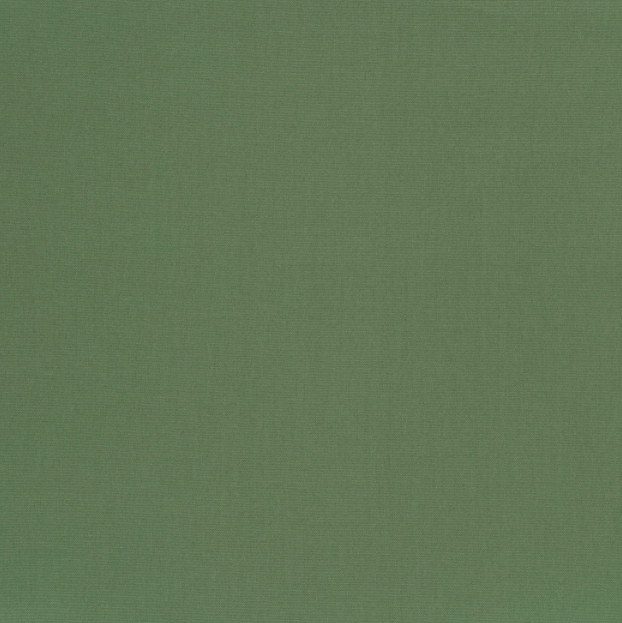Detail van de matte geweven structuur van donker mint canvas – Atelier KVG