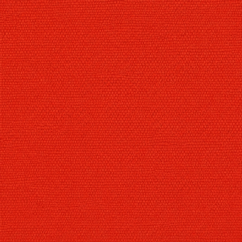 Detail van de matte geweven structuur van roodoranje canvas – Atelier KVG