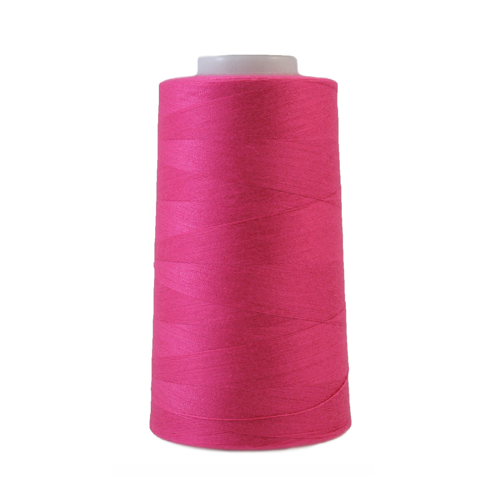 Diamondspun fuchsiaroze lockgaren van 2730 meter, kleurnummer 796