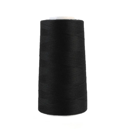 Diamondspun zwart lockgaren van 2730 meter, kleurnummer 000