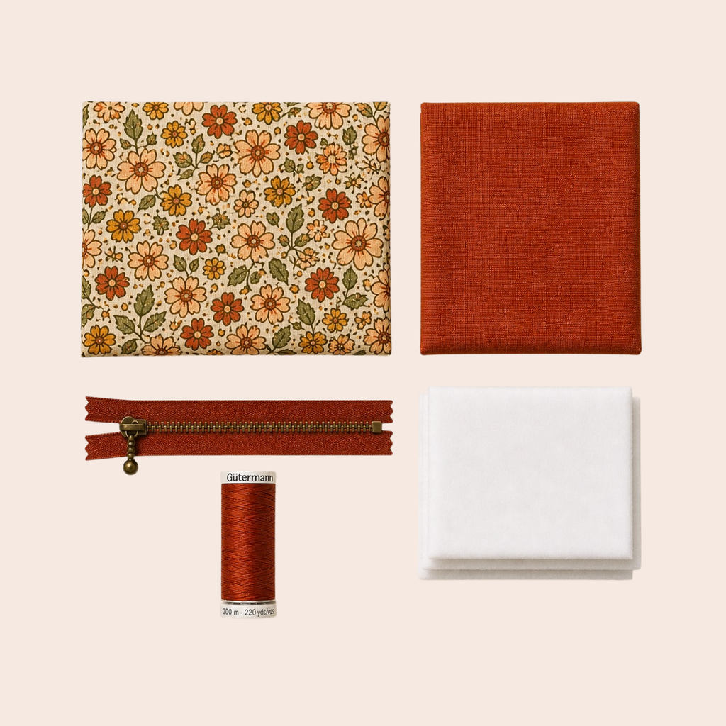 DIY-box Ritstasje met rits – keuze uit 2 stoffen
