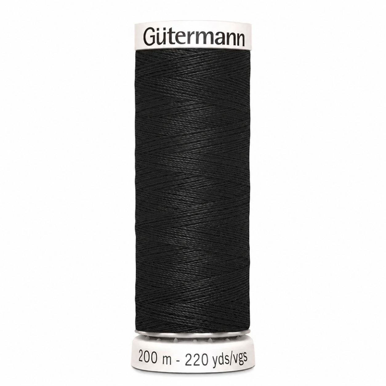 Gütermann allesnaaigaren 200 meter in zwart, kleurnummer 000
