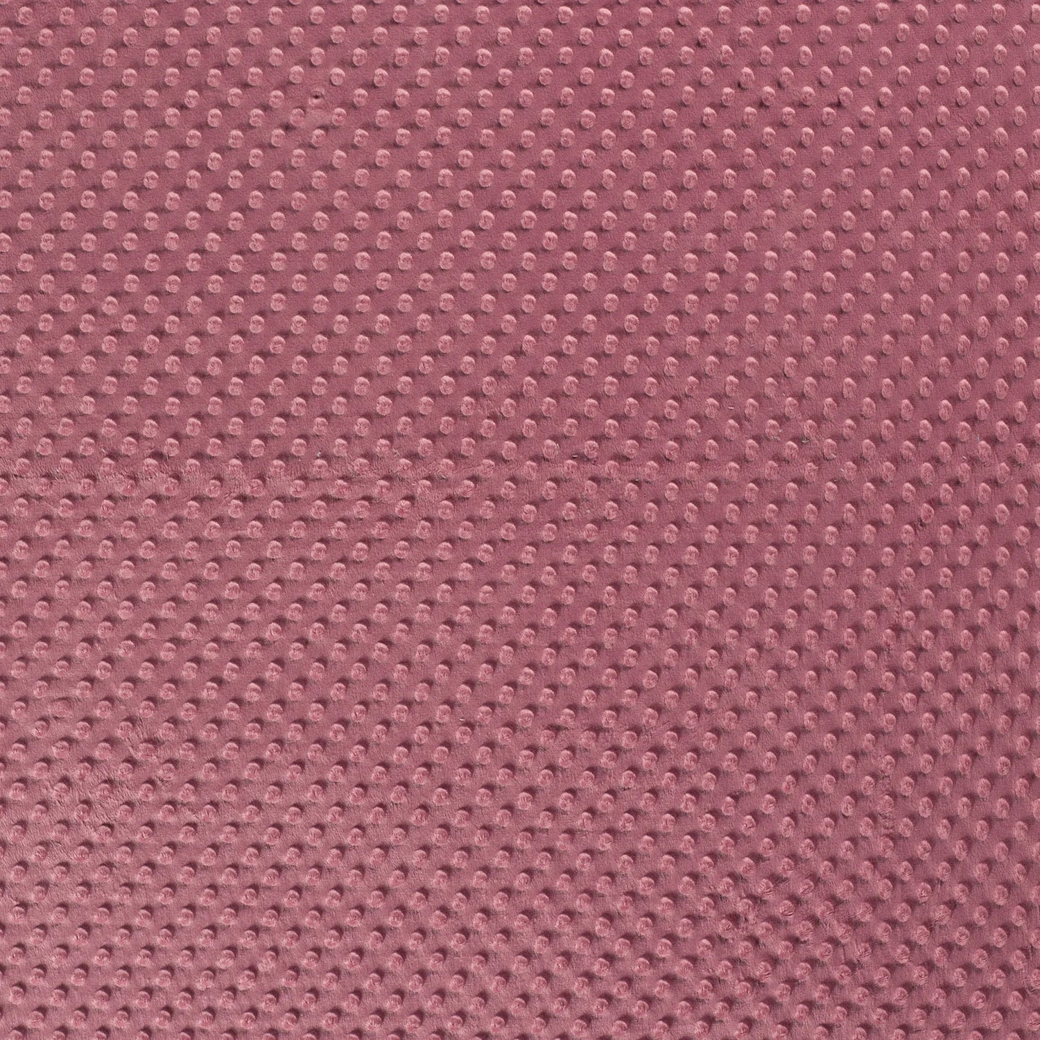 Oudroze minky fleece met zachte reliëfstippen