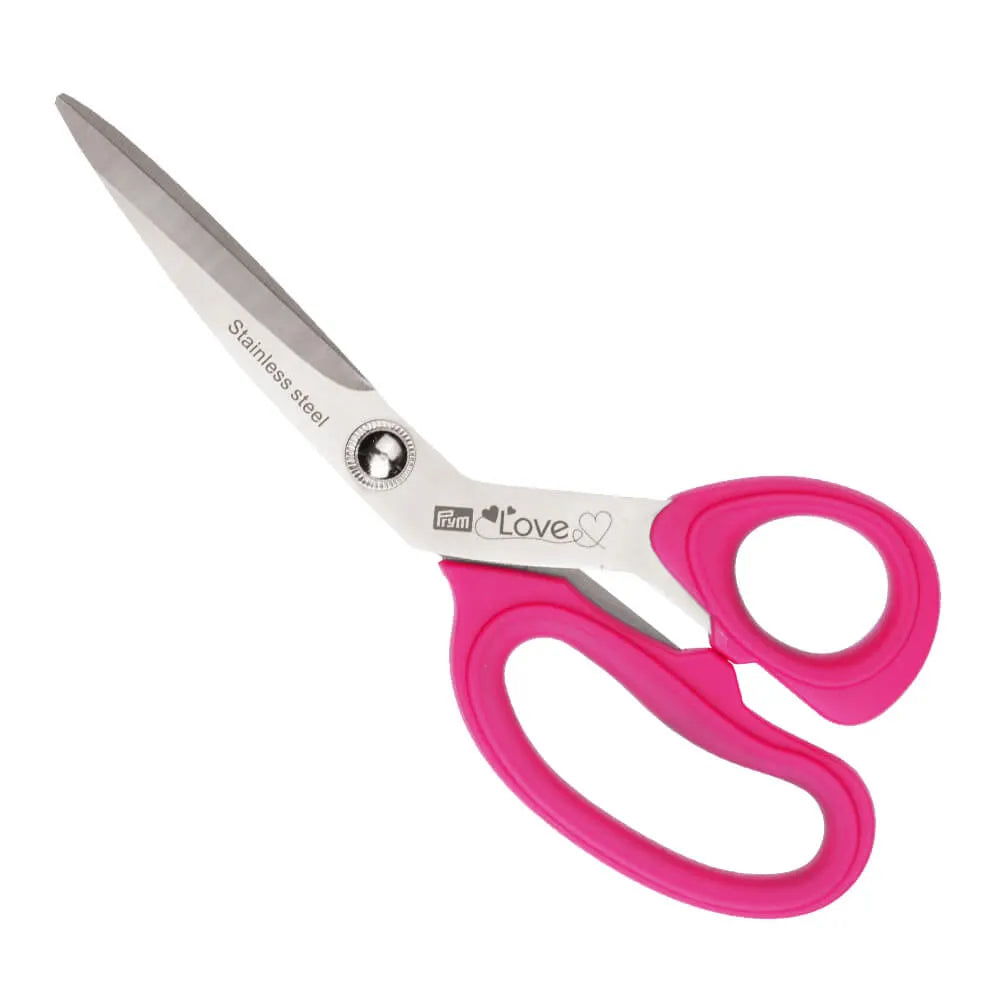 Prym Love stofschaar met microvertanding 21 cm in fuchsia