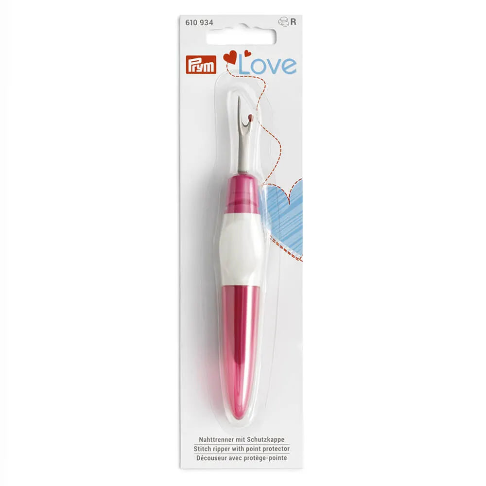 Prym Love tornmesje in roze en wit met beschermdop, artikel 610934