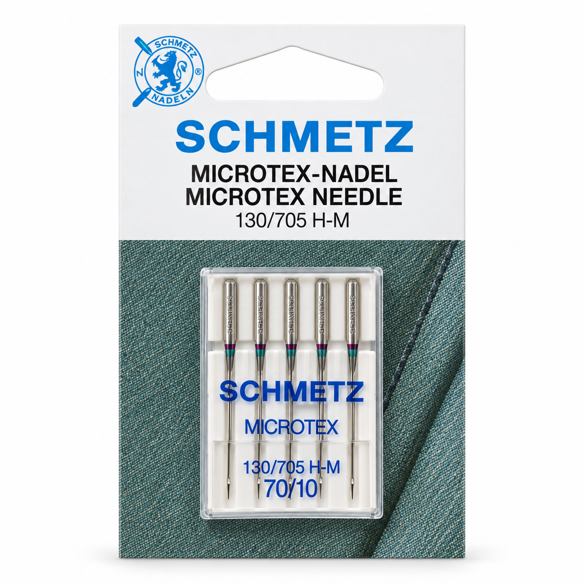 Schmetz Microtex-naaimachinenaalden 70/10 – verpakking van 5 stuks