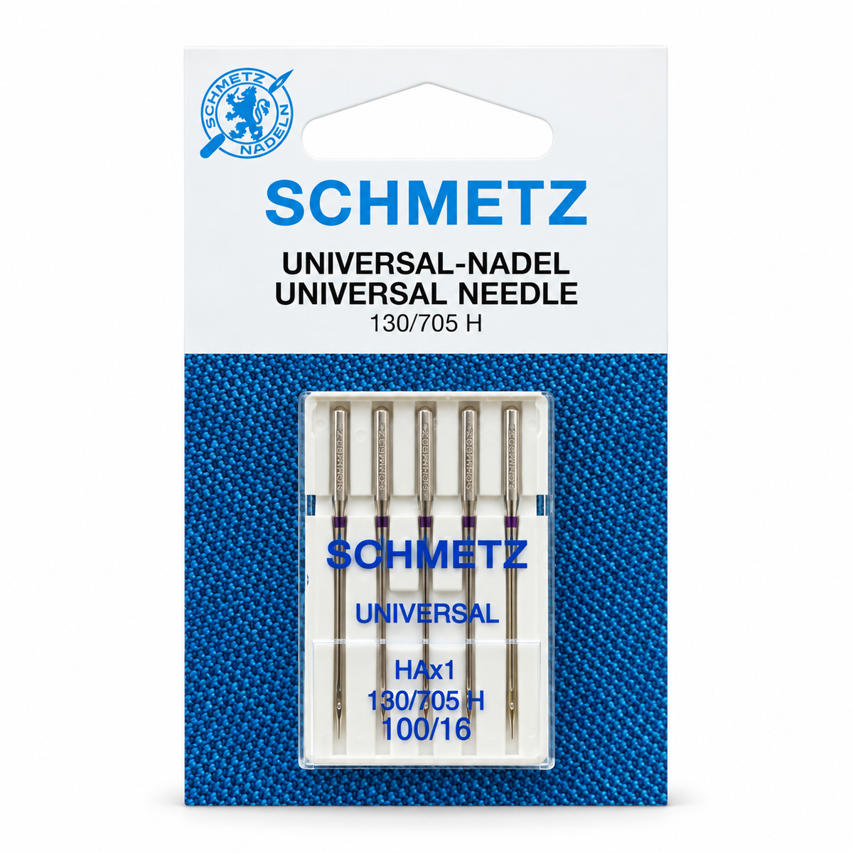 Schmetz universele naaimachinenaalden 100/16 – verpakking van 5 stuks