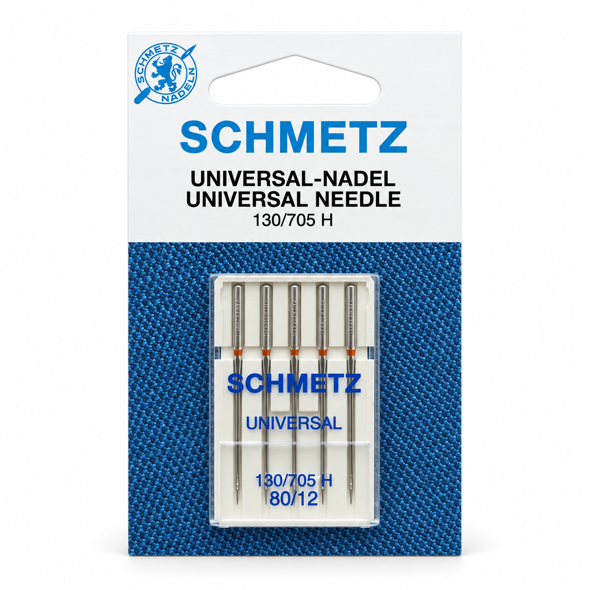Schmetz universele naaimachinenaalden 80/12 – verpakking van 5 stuks