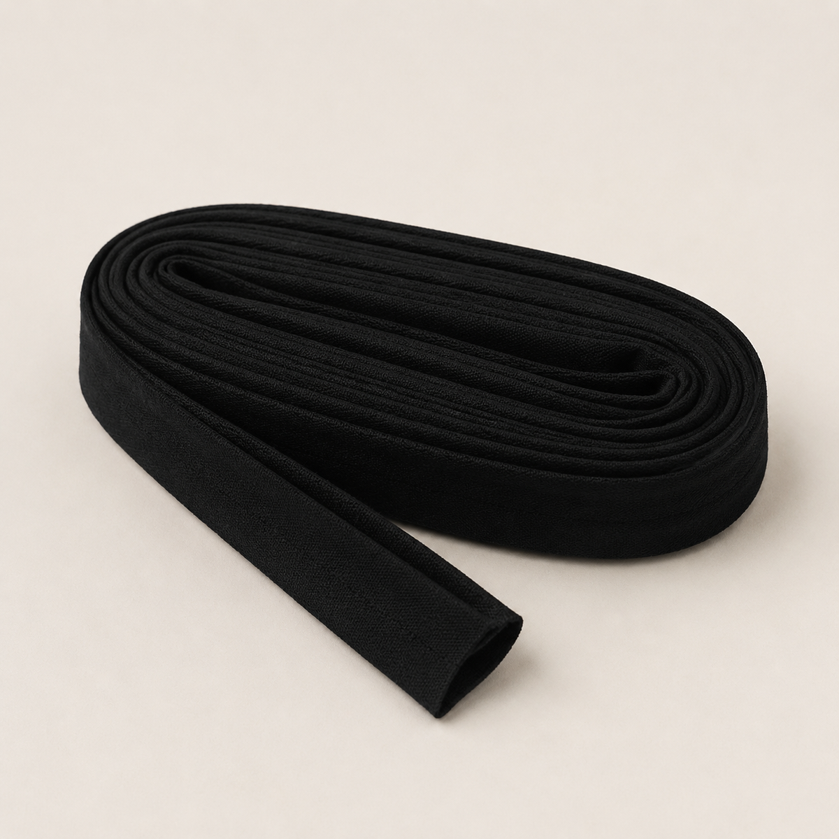 Tricot biaisband 20 mm kleur 100 zwart – 5 meter